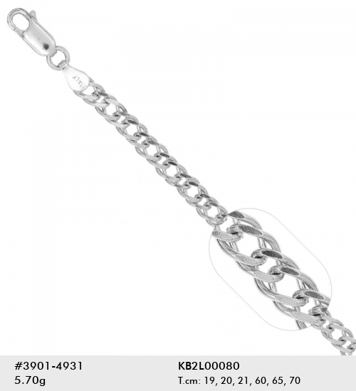 Cadena barbada KB2L00080 60 cm