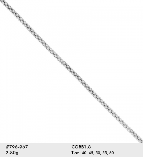 Cadena CORB 1.8 mm 60 cm