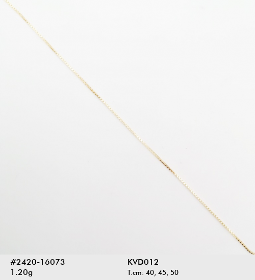 Cadena KVD012 dorada 40 cm