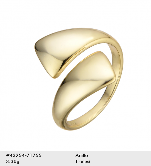Anillo abierto dorado